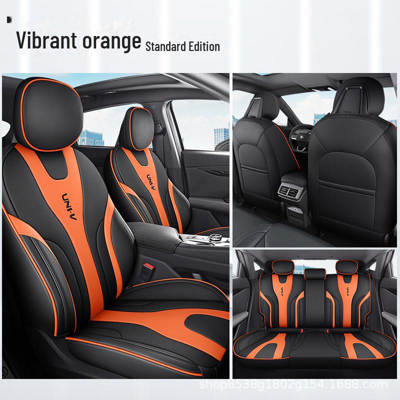 

Чехлы на сиденья автомобиля Changan UNI-V 2022 из кожи — полноразмерные, универсальные, подходят для всех сезонов Custom Fit