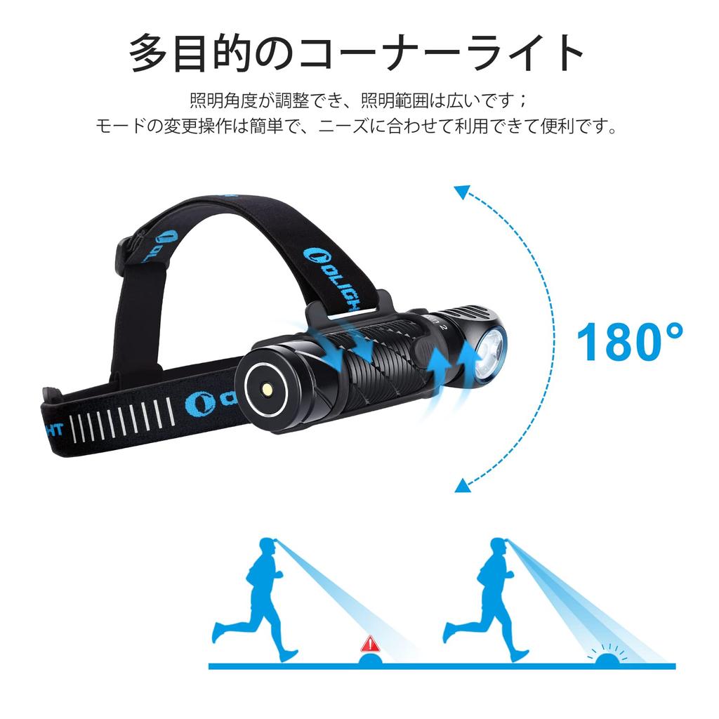 OLIGHT Perun2 Headlight LED Headlight Flashlight Flashlight Headlight Rechargeable 2500 Lumens Powerful Adjustable Sensor Function IPX8 Waterproof