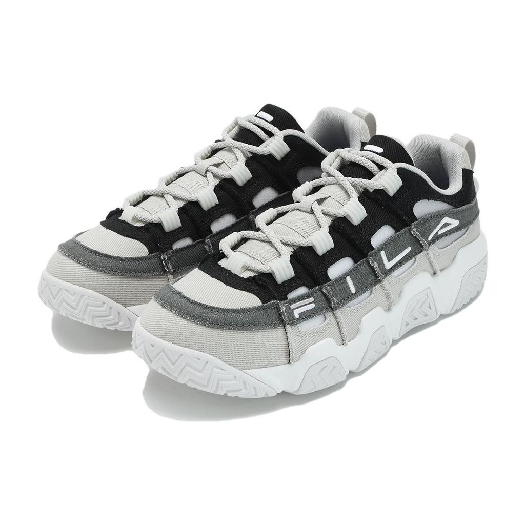 Fila Men's Barricade Retro Basketball Shoes White Grey Black T12M333201FVA
