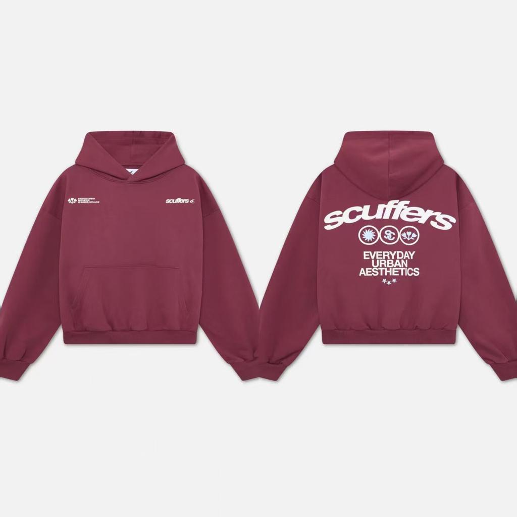 Amerikanischer Stil Bedruckte Design Kapuzenpullover Hip-Hop Verkleidung Schwarze Übergroße Jacken Unisex