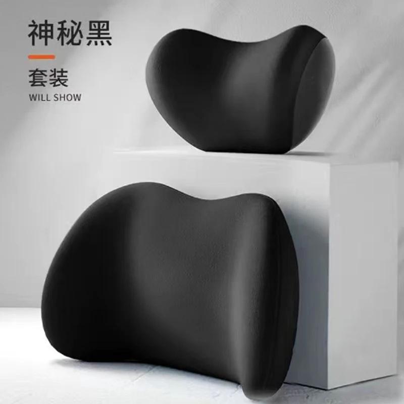 Car Head Pillow Waist by Car Neck Pillow Waist Cushion Driving Seat Back Car Cushion Driving Waist Support чёрный