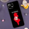 Tunisia Flag Map Case For Xiaomi 13T 12T 11T Pro 13 14 Ultra 12 Lite POCO X6 M6 F5 F6 Pro X5 X3 F3 M5s Cover