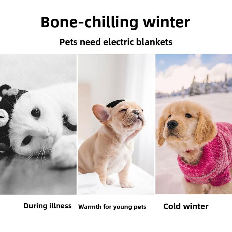Pet Electric Heating Blanket, Dog Warming Pad, Pet Mat, Dog Mat, Puppy Cat Electric Heating Pad, Seat Pad for Pet, Pet Supplies