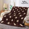 Vintage Polka Dot Muster Flanelldecke Warm Weich Halloween Weihnachten Sofa Warm Gemütlich Dekoratives Dekor Geschenk für Alle Jahreszeiten