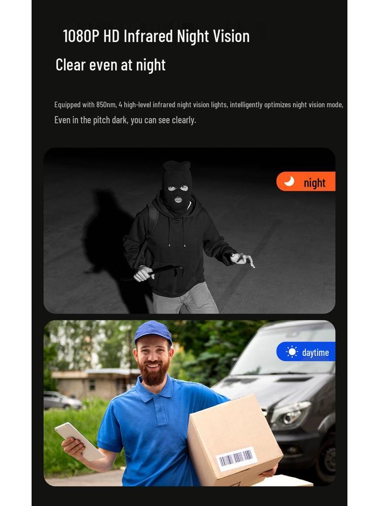 2025 Low-Power HD Wireless Smart Video Doorbell with Phone and Tuya App Connectivity