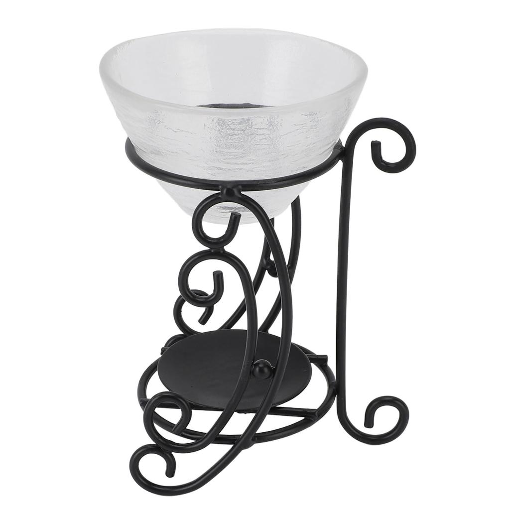 Essential Oil Burner Metal Iron Glass Vintage Home Decoration Tealight Candle Holder Wax Warmer Oil Burner