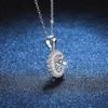 New 1 Carat D Color Moissanite Pendant Necklace for Women Party Fine Jewelry 925 Sterling Silver Diamond Neck Chain Necklaces