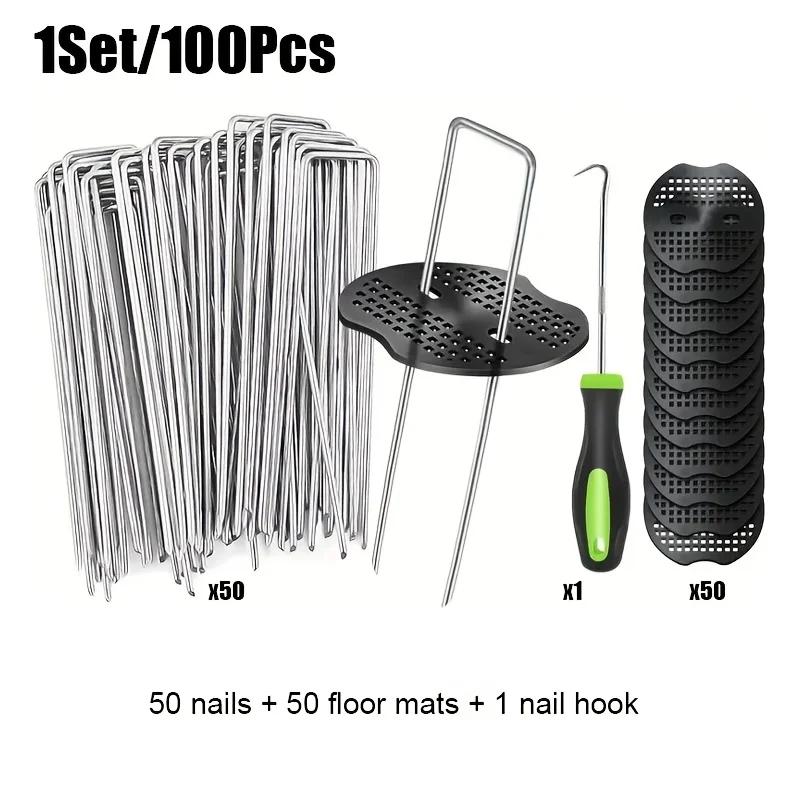 

U-shaped Ground Nail Lawn Nail for Insect Prevention, Fixed with Grass Proof Cloth,Artificial Turf,Sunshade Net,Non-woven Fabric
