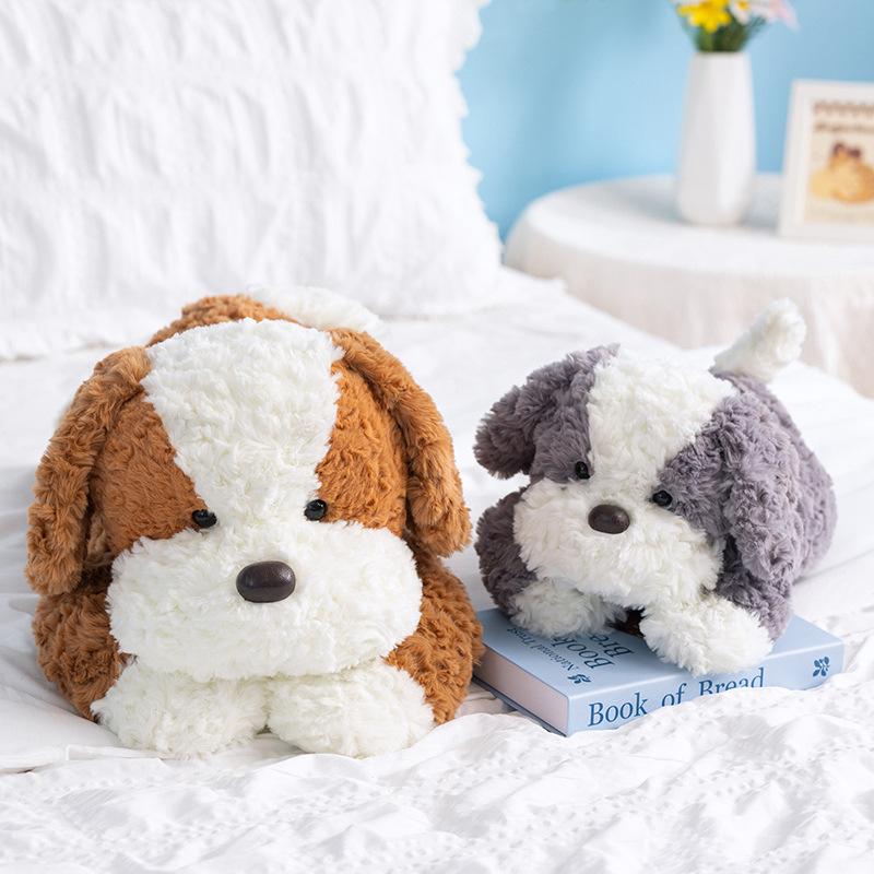 Cartoon Soft Puppy Doll Plush Toy Teddy Dog Doll Children Soothing Rag Doll Birthday Gift