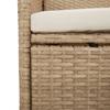 Vidaxl 5-Cz. Garden Furniture Set With Cushions, Beige, Poly Rattan