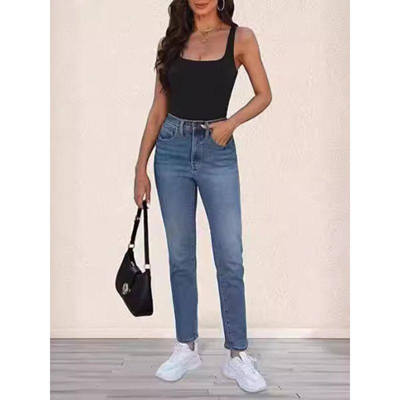 Solid Color Square Neck Sleeveless Top Solid Color Square Collar Sleeveless Open Back Tops Women