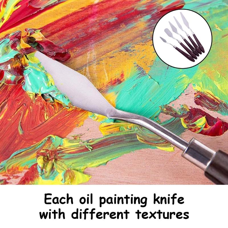 11x/Set Painting Palette Knife Tool Scrapers Knife Painting Tool Painting Spatula Set for Canvas Rock Acrylic Painting