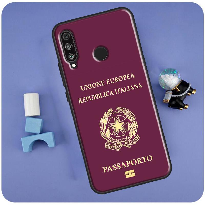 Italian Italy Flag For Huawei Nova Y60 Y61 Y70 Y72 Y73 Y90 Y91 12i 11i 3i 7i 8i 9 10 SE P20 P40 P30 Lite Case
