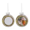 8cm Clear Blank Ball Pendant Sublimation Christmas Ornament Pendant for Transfer Printing DIY Party Tree Home Decors