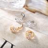 Elegant Zirconia Four-Leaf Clover Earrings - Light Luxury High-Class Design