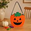 Reusable Pumpkin Candy Holders Halloween Felt Bag Ghost Skull Cat Owl Tote for Lightweight Trick or Treat Pails Kids Non Woven Handbag Party Favor