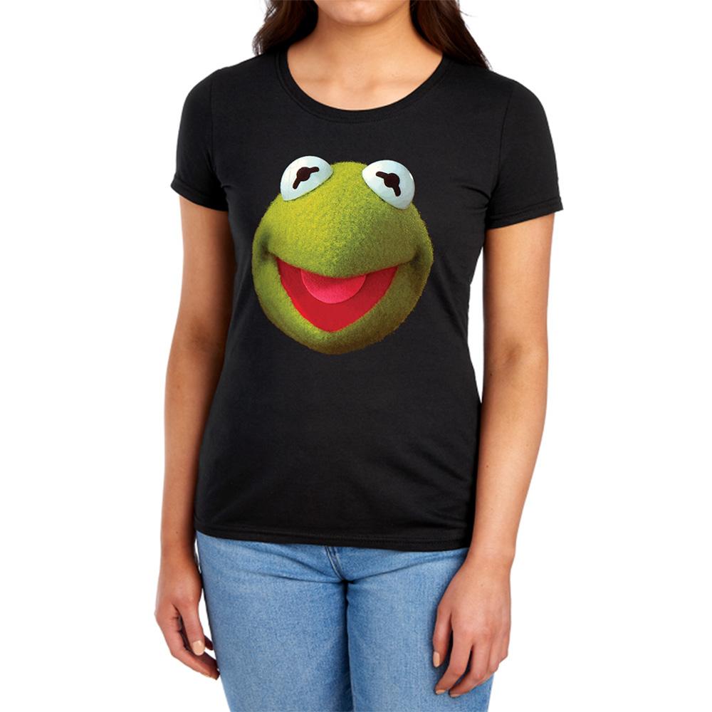 The Muppets Womens/Ladies Kermit Face Ringspun Cotton Fitted T-Shirt
