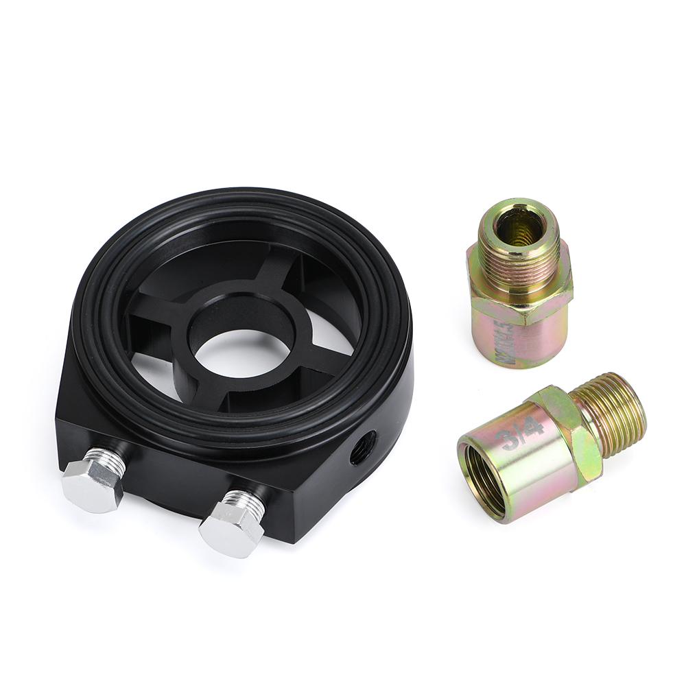 Racing M20X1.5 3/4-16 1/8 NPT Aluminiu Indicator de presiune ulei Filtru de ulei Sandwich Adaptor Accesorii auto