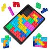 Classic Tetris Puzzle Pop It Fidget Toy, Colorful Silicone Pieces, Sensory Toy for Kids Ages 3+