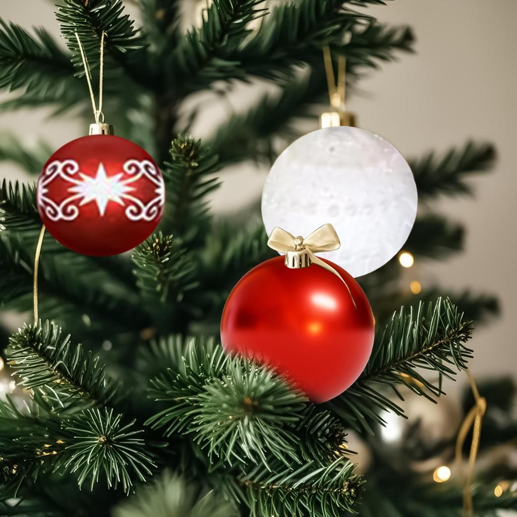 45pcs Christmas Ornaments Set Shatterproof Balls Ornaments Gingerbread Man Christmas Ball Decorations For Christmas Tree