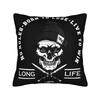 Black Grey Skull Face Día De Los Muertos Pillowcases Novelty Pillow Case For Sofa Home Decor Soft Pillow Cover