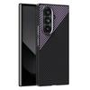 ABEEL For Samsung Galaxy Z Fold7 5G Magnetic Case Carbon Fiber Texture TPU PC PU Phone Back Cover