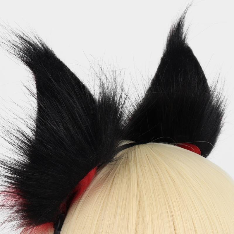Faux Furs Foxes Wolf Ears Headband Furry Handmade Animal Ears Hairband Headwear Halloween Costume Cosplay Accessories