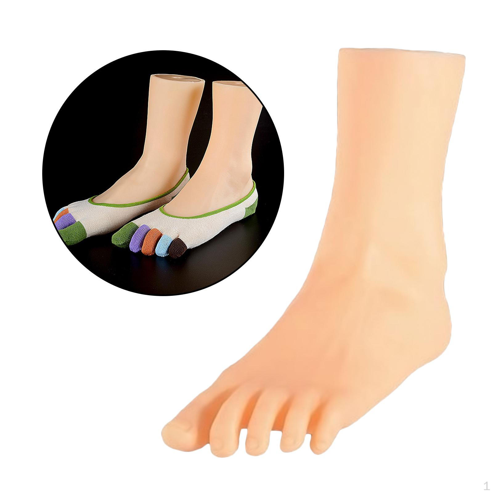 Mannequin Feet Model PVC Ankle Bracelet Foot for Display Socks Retail Left Foot