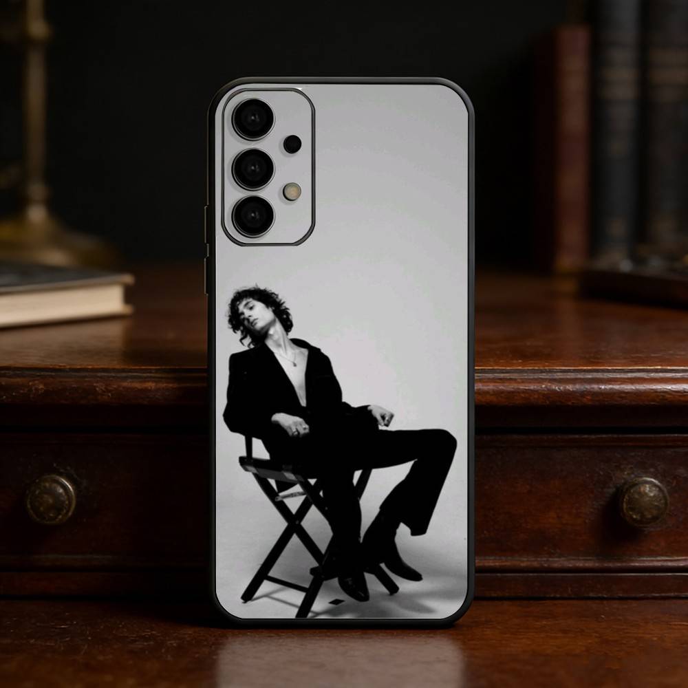 S-Sombr Phone Case For Samsung S25,24,23,22,30,21,10,9,Ultra,Plus,Lite Soft Black Case