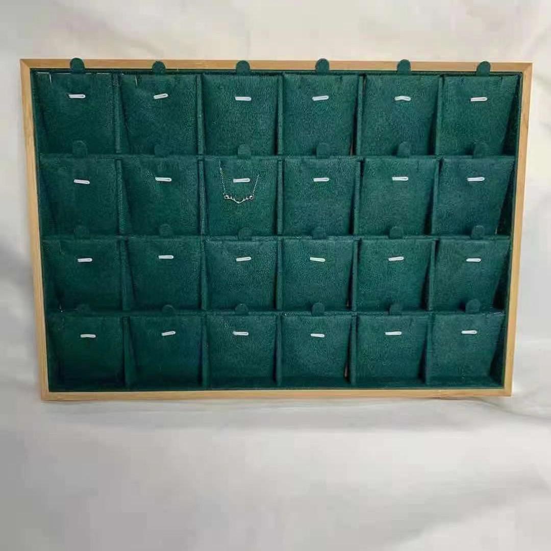 

Подставка для ювелирных изделий из бамбукового дерева для ожерелий и сережек