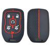 Rubber Car Key Fob Cover Silicone Protector Case for Chevrolet Camaro 2015 2016 GMC Yukon Suburban Tahoe 6 Buttons Accessories
