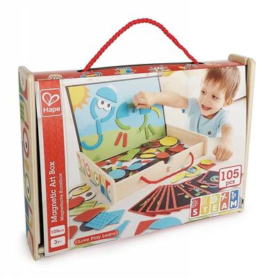 Hape Magnetic Art Set 30 X 23 X 6 Cm for Ages 3 and Up Wooden Play Toy E1631