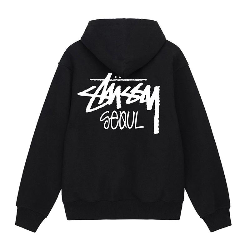 Unisex Hooded Zipper Cardigan with Label – Trendy Autumn/Winter Sweatshirt