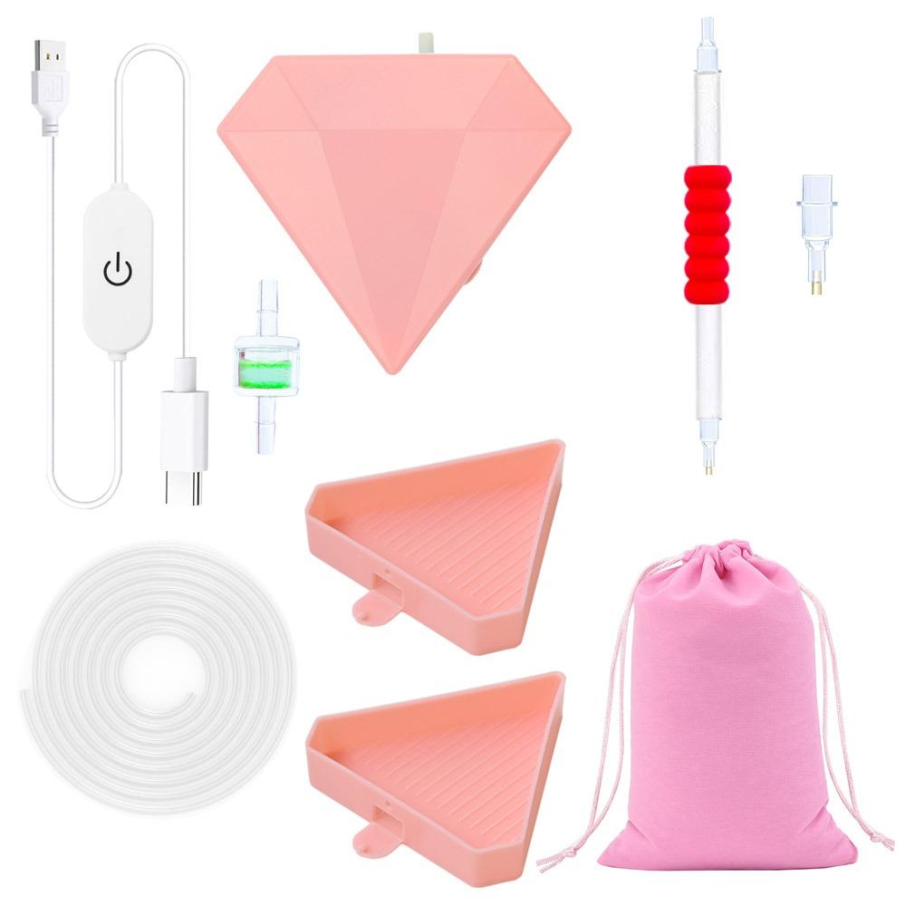 

DIY Craft Vacuum Diamond Painting Pen Kits USB Powered with Storage Bag Suction Device Point Drill Tool Beading Plates