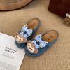 Internet celebrity cartoon cute thick-soled bag head slippers women's summer wear 2025 new models with skirts versatile half-drag Birkenstocks