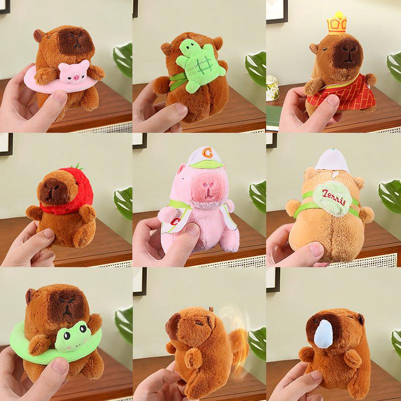 Capybara Plush Keychain Ornament Toy