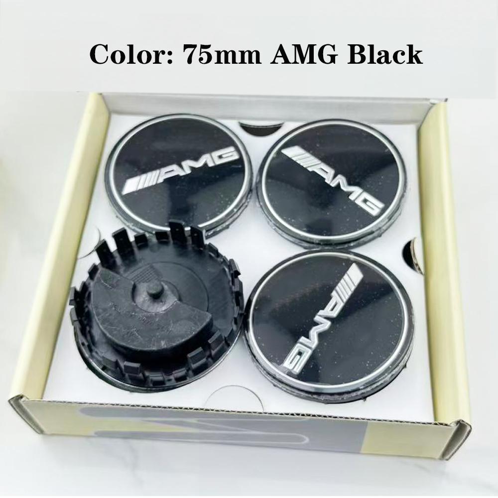 BETI1 for Mercedes Benz C E A B S Class GLE GLA GLB GLC GLS AMG W203 W204 W205 W176 W177 4Pcs 75MM Floating Wheel Center Caps Hubcaps