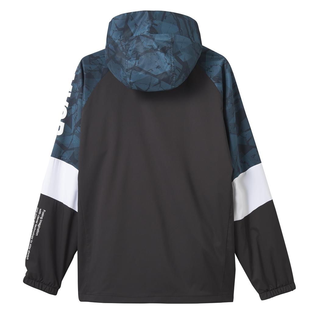 Move Sports Descente HEATNAVI TOUGH Hoodie mit GRBK O Windbreaker, durchgehendem Grafikdruck mit Reißverschluss, Training,