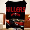 Music T-The K-Killers Throw Flannel Throw Blanket, Lightweight Cozy, Durable Washable cute Cool