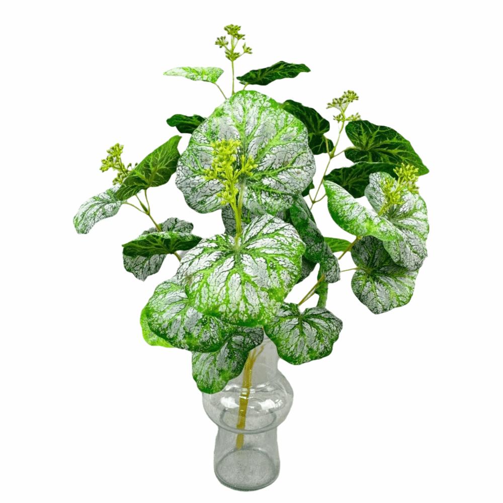 Silk Leaves Artificial Plant Multicolor Fake Plant Creative Faux Greenery Leaves Desktop Ornament