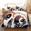 3pcs Bedding Set Animation Wish 3D Printed Cozy Duvet Cover King Queen Twin Size Birthday Gift for Adult Bedroom Decor