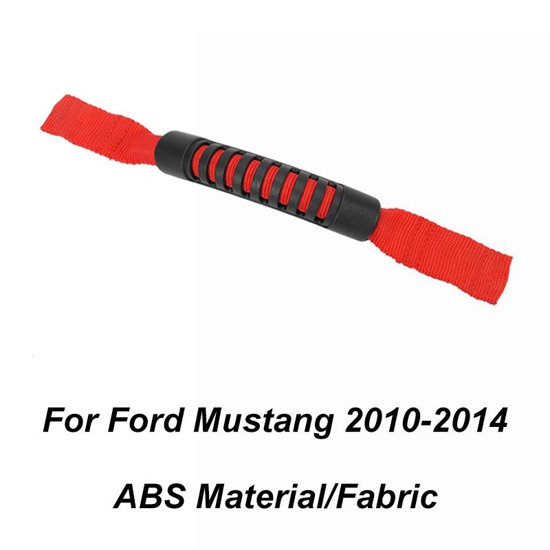 TESIN Car Red Interior Decoration Cover Stickers For Ford Mustang 2009 2010 2011 2012 2013 2014 Exterior Accessories Car