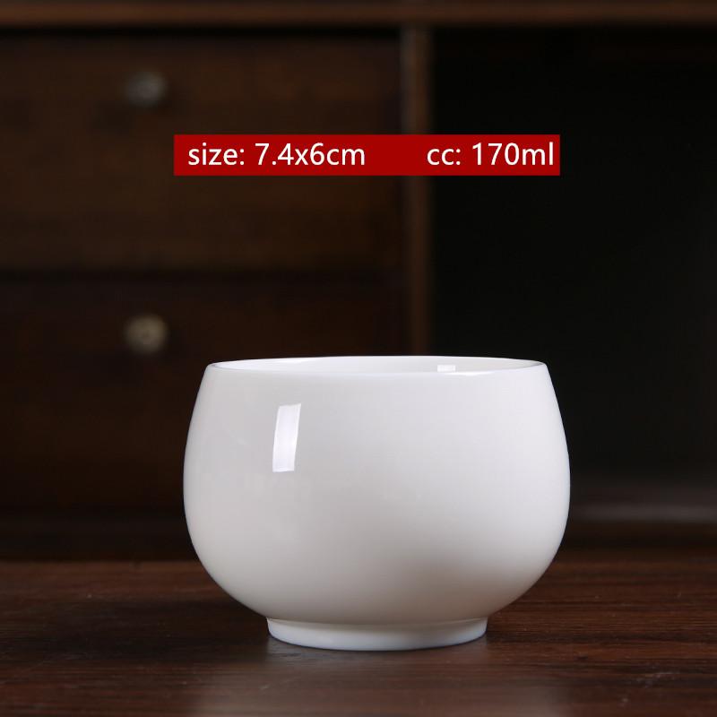 

170ml Hand-painted White Porcelain Master Cup Exquisite Ceramic Tea Cups Traditional Custom Tea Set Chinese Tea Accessories 200ml
