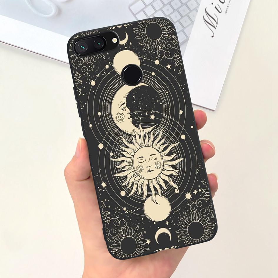Für Xiaomi Mi 8 Lite Hülle 6,26" Mode Landschaft Mädchen Bumper Weiche Silikon Handyhülle Für Xiomi Mi 8 Lite Funda Mi8Lite Tasche