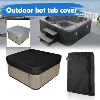 Durable Waterproof Square Spa Bathtub Cover Oxford Hot Tub Protective Cover Swimming Pool Cover