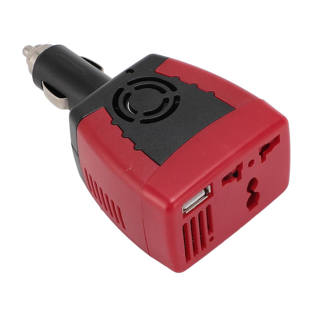 Auto-Wechselrichter 150W DC 12V auf AC Tragbarer Auto-Wechselrichter mit 5V 0,5A 2,1A USB-Anschluss