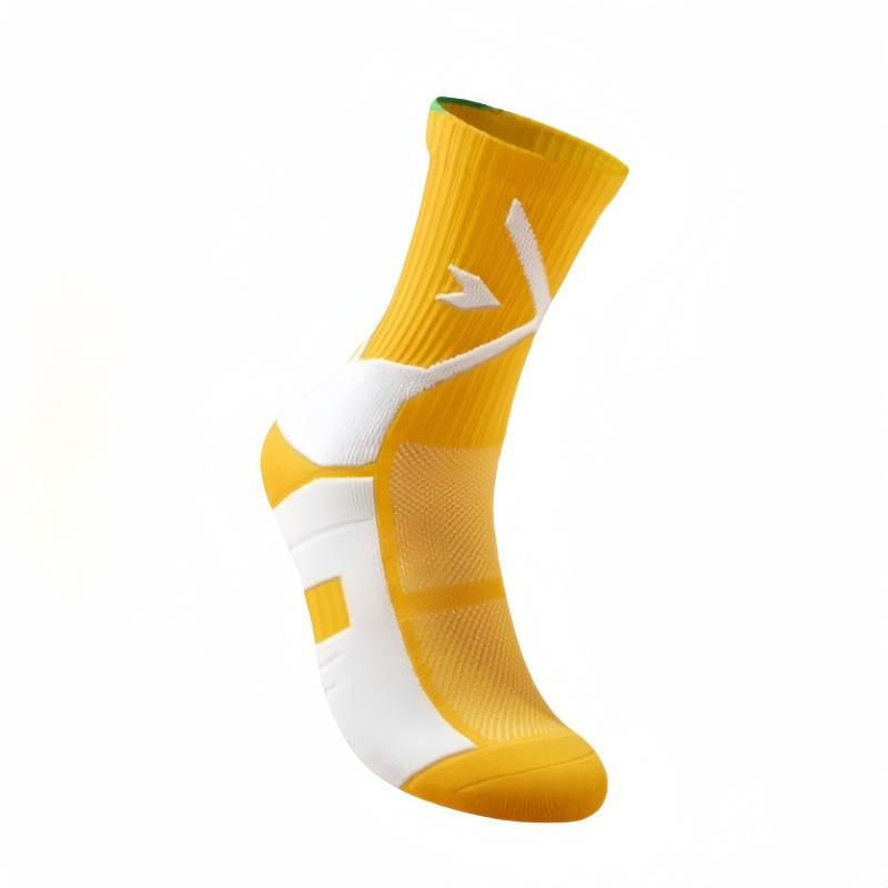 

Мужские утолщенные полотенечные носки Bottom Tide Professional High Drum Sports для баскетбола 1 pair жёлтый
