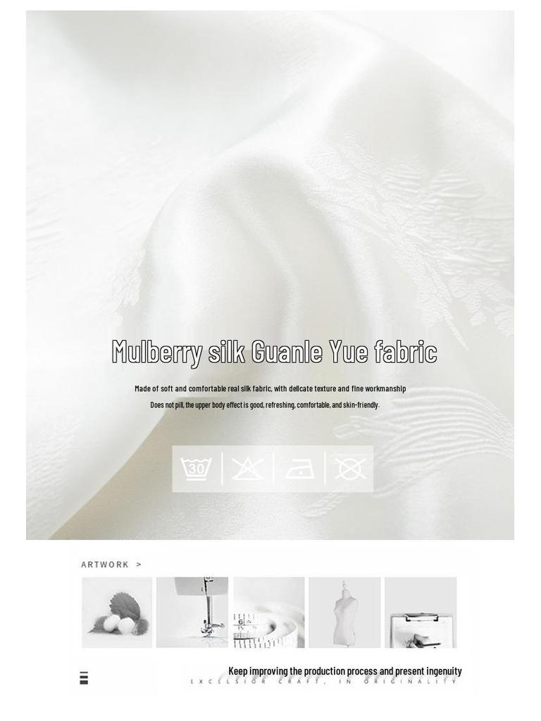 Mulberry Silk Song Brocade Shirt - 100% Real Silk, Heavyweight 35 Momme, Young National Style Crepe De Chine