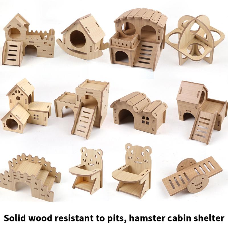 Hračky pro křečky Dřevěný most Houpačka Hračky Aktivita pro malá zvířata Lezecká hračka DIY Příslušenství do klece pro křečky