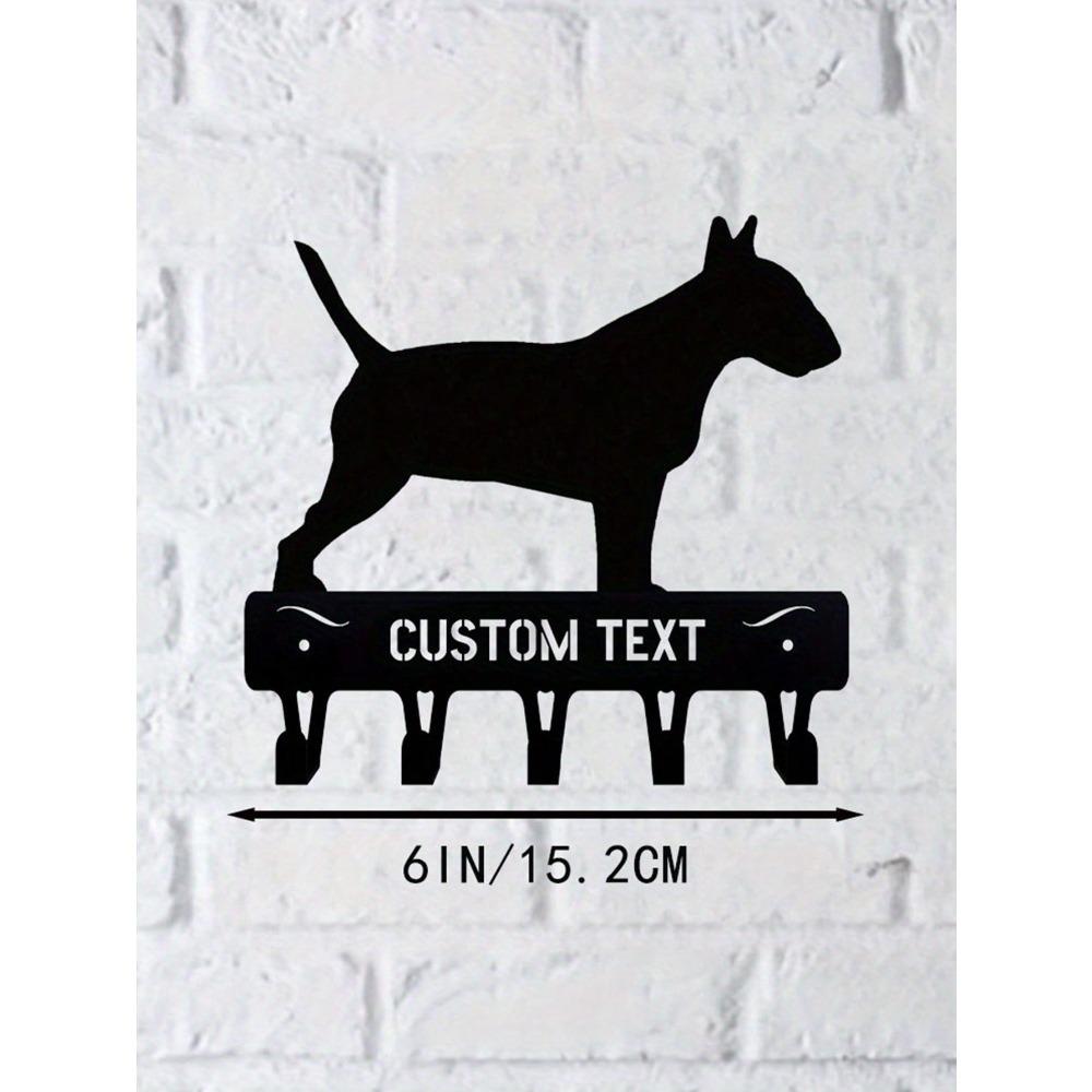 Personalized Dog Name Hook Metal Wall Mount Key Holder Home Entryway Organizer
